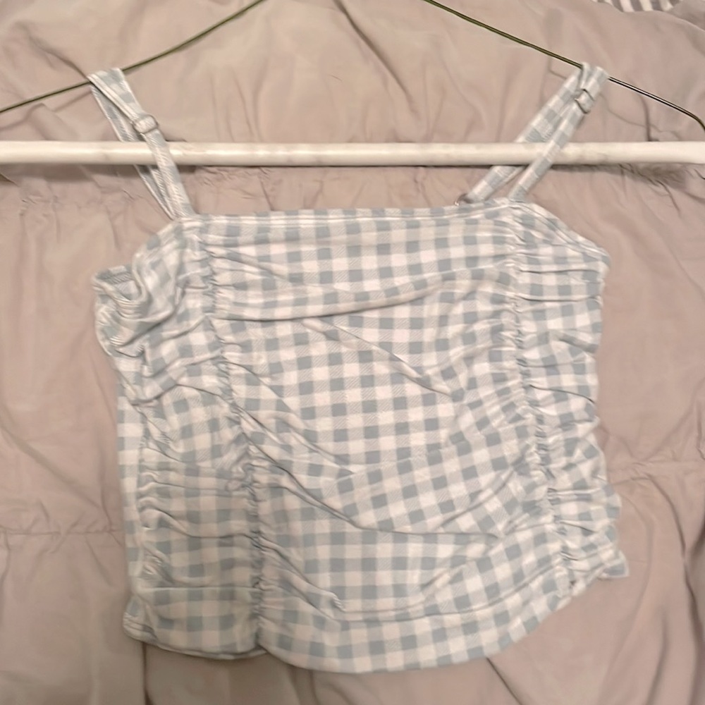 Size XS plaid tank top!